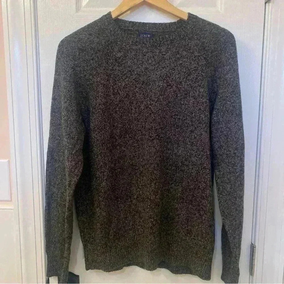 J Crew Men’s Sweater Heathered black and grey Size M - Picture 1 of 6